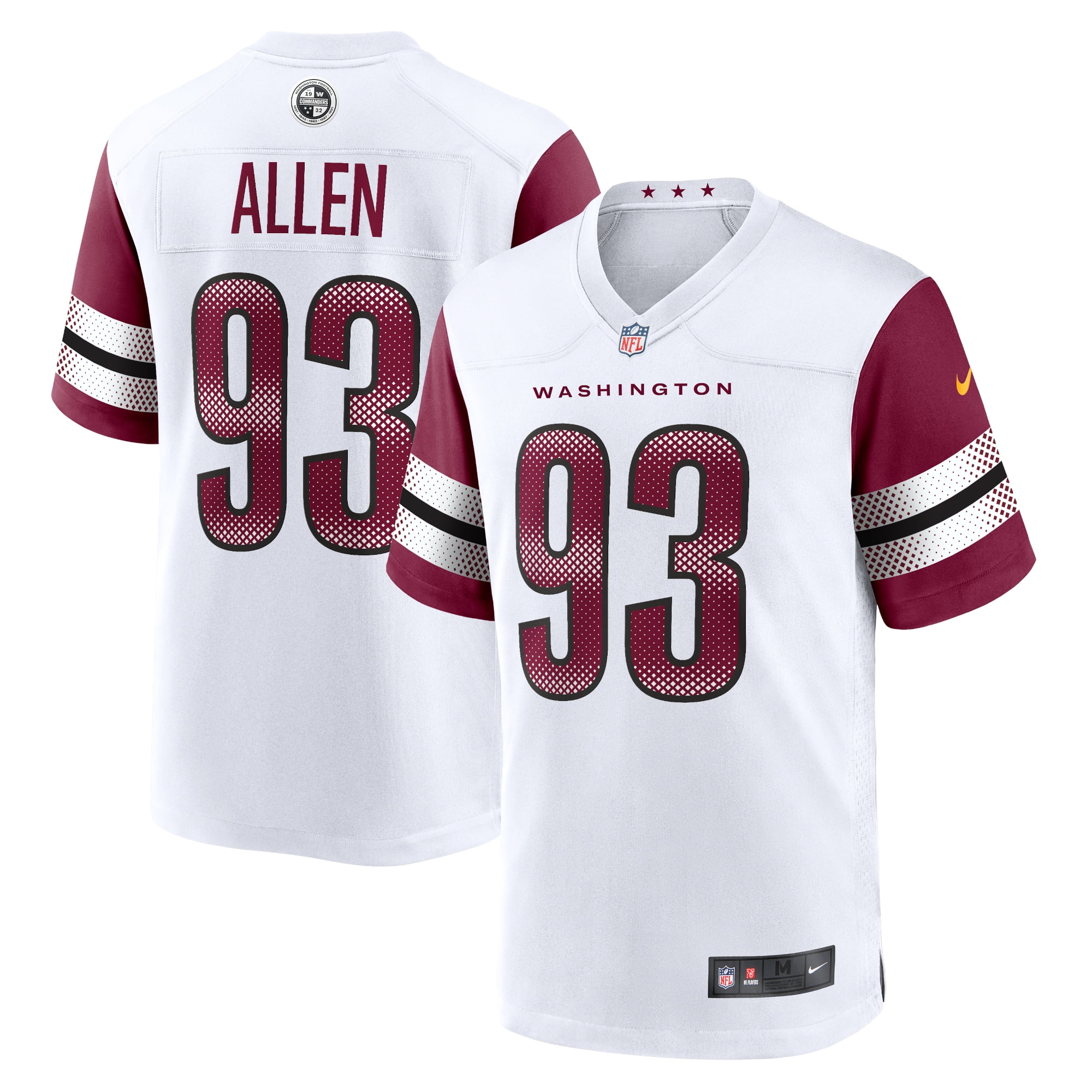 Washington redskins best sale white jersey