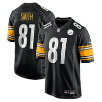 Men's Nike Jonnu Smith Black Pittsburgh Steelers Team Game Jersey
