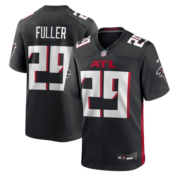 Men's Nike Jordan Fuller  Black Atlanta Falcons Team Game Jersey