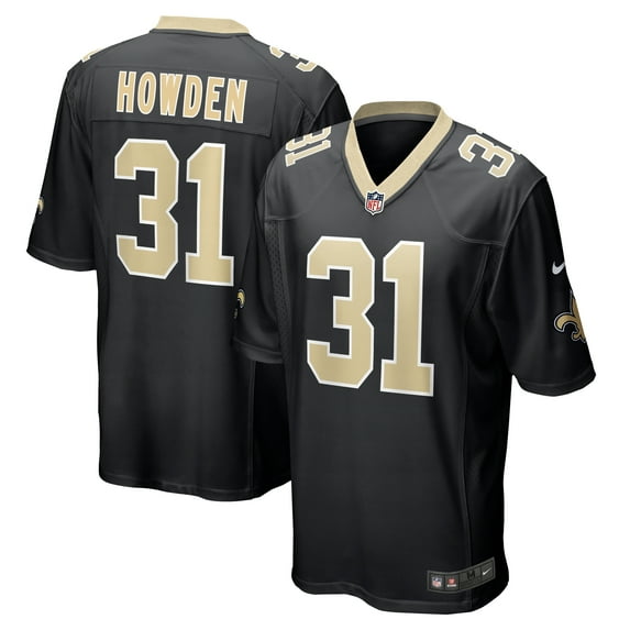Men's Nike Jordan Howden Black New Orleans Saints Team Game Jersey