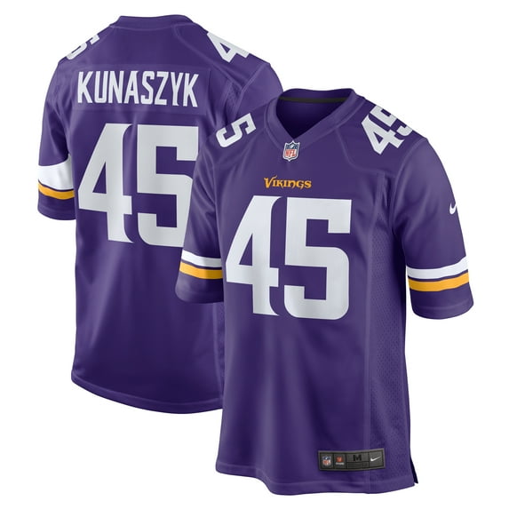 Men's Nike Jordan Kunaszyk Purple Minnesota Vikings Game Jersey