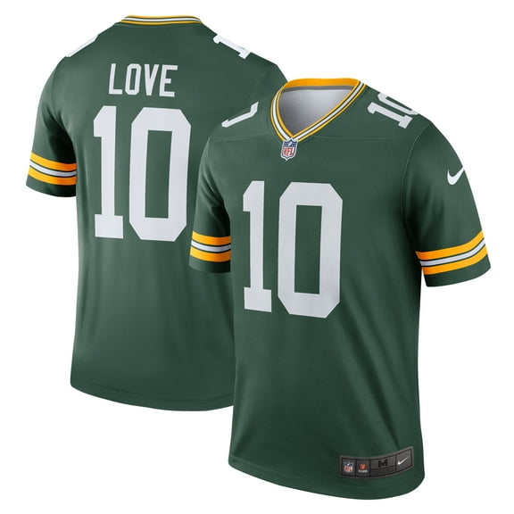 Men's Nike Jordan Love Green Green Bay Packers Legend Player Performance Top