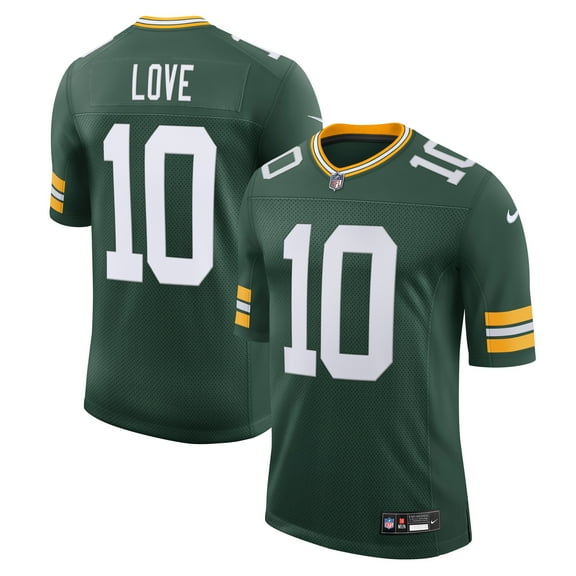 Men's Nike Jordan Love Green Green Bay Packers Team Vapor Untouchable Limited Jersey