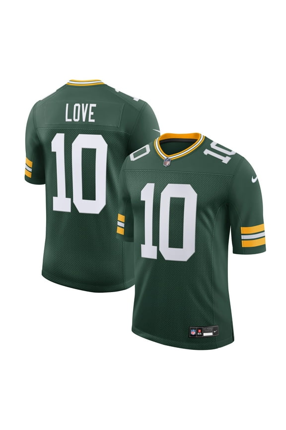 Men's Nike Jordan Love Green Green Bay Packers Team Vapor Untouchable Limited Jersey