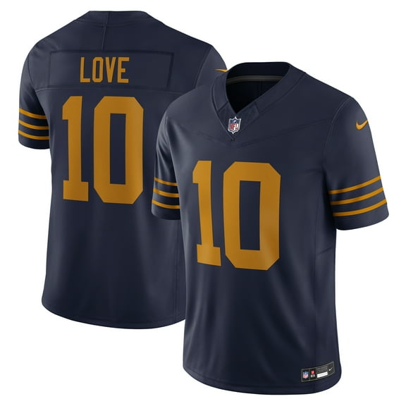 Men's Nike Jordan Love Navy Green Bay Packers The 1923 Classic Vapor F.U.S.E. Limited Jersey