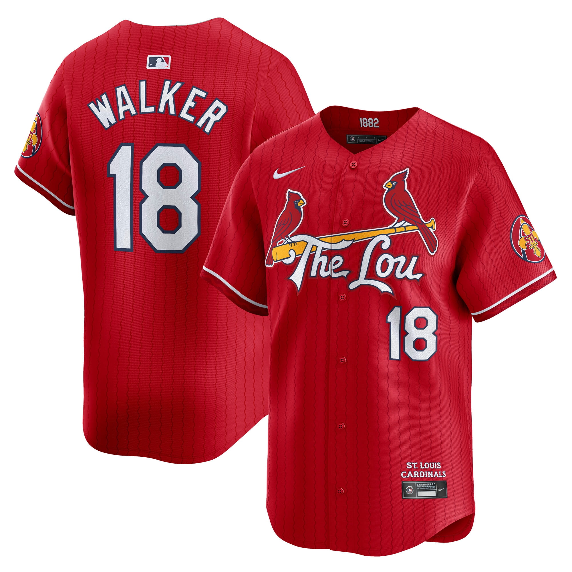 Men's Nike Jordan Walker Red St. Louis Cardinals City Connect Limited ...