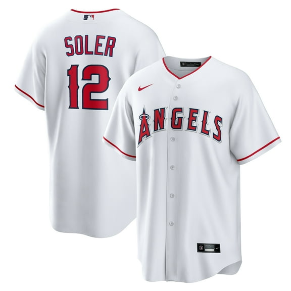 Men's Nike Jorge Soler White Los Angeles Angels Home Replica Jersey