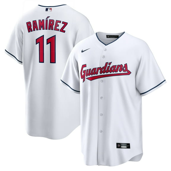 Men's Nike Jos- Ram-rez White Cleveland Guardians Replica Player Jersey