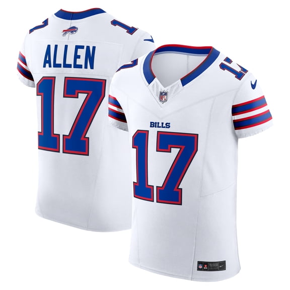 Men's Nike Josh Allen White Buffalo Bills Vapor F.U.S.E. Elite Jersey
