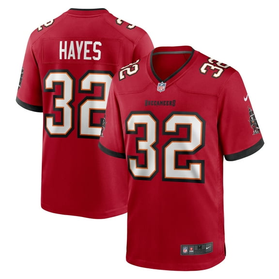 Men's Nike Josh Hayes  Red Tampa Bay Buccaneers  Game Jersey