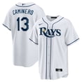 thumbnail image 1 of Men's Nike Junior Caminero White Tampa Bay Rays Home Replica Player Jersey, 1 of 3