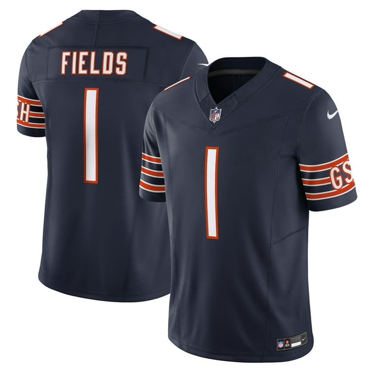 Men s Nike Justin Fields Navy Chicago Bears Vapor F.U.S.E. Limited Jersey