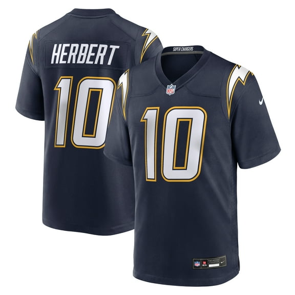 Men's Nike Justin Herbert Navy Los Angeles Chargers Alternate Super Chargers Game Player Jersey