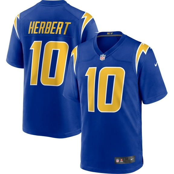 Men's Nike Justin Herbert Royal Los Angeles Chargers Alternate Game Jersey