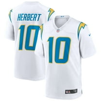 Men's Nike Justin Herbert White Los Angeles Chargers Game Jersey