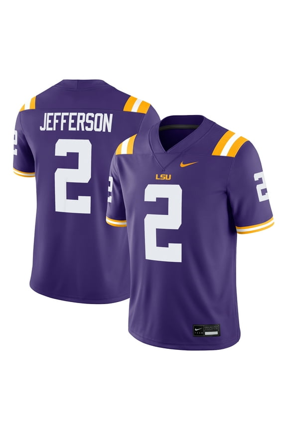 Men's Nike Justin Jefferson Purple LSU Tigers Alumni Game Jersey