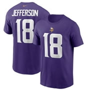 Men's Nike Justin Jefferson Purple Minnesota Vikings Name & Number T-Shirt