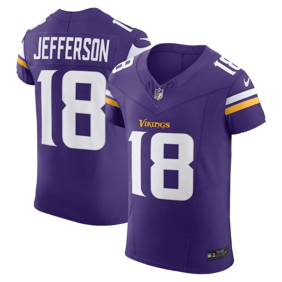 Men's Nike Justin Jefferson Purple Minnesota Vikings Vapor F.U.S.E. Elite Jersey