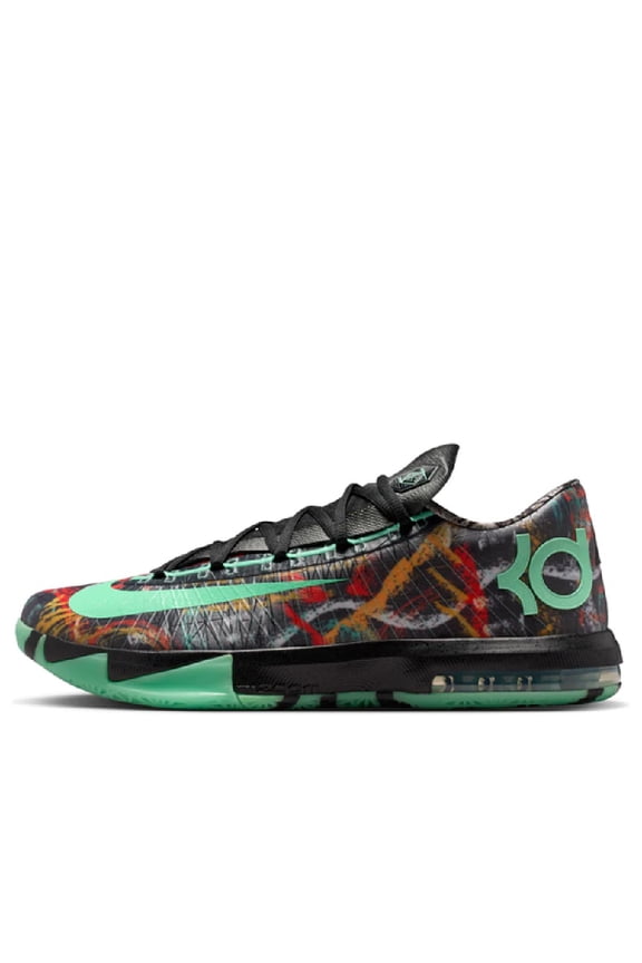 Men's Nike KD VI Multi-Color/Green Glow-Black (FQ8356 900) - 12