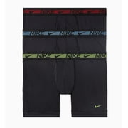 Mens Nike KE1028 Flex Max Stretch Boxer Briefs - 3 Pack Volt/Blue/Red XL