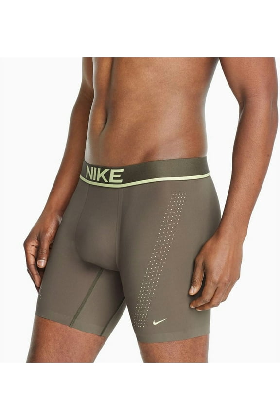 Men's Nike KE1035 Advantage Elite Balance Boxer Brief (Cargo Khaki L)