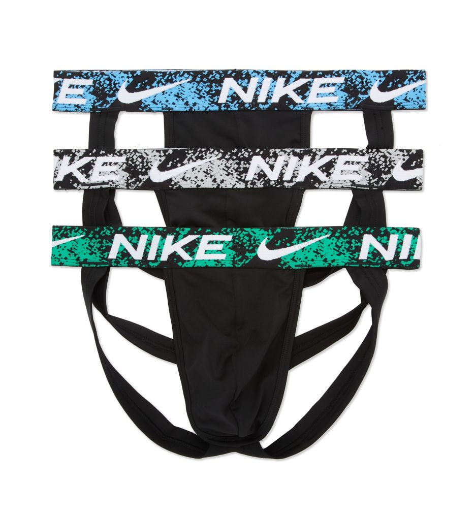 Men's Nike KE1144 Essential Micro Jockstrap - 3 Pack (Black Men's Nike KE1144 Essential Micro Jockstrap - 3 Pack (Black