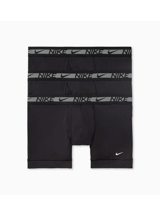 Men's Nike KE1107 Everyday Stretch Boxer Briefs w/ Fly - 3 Pack (Black S) 