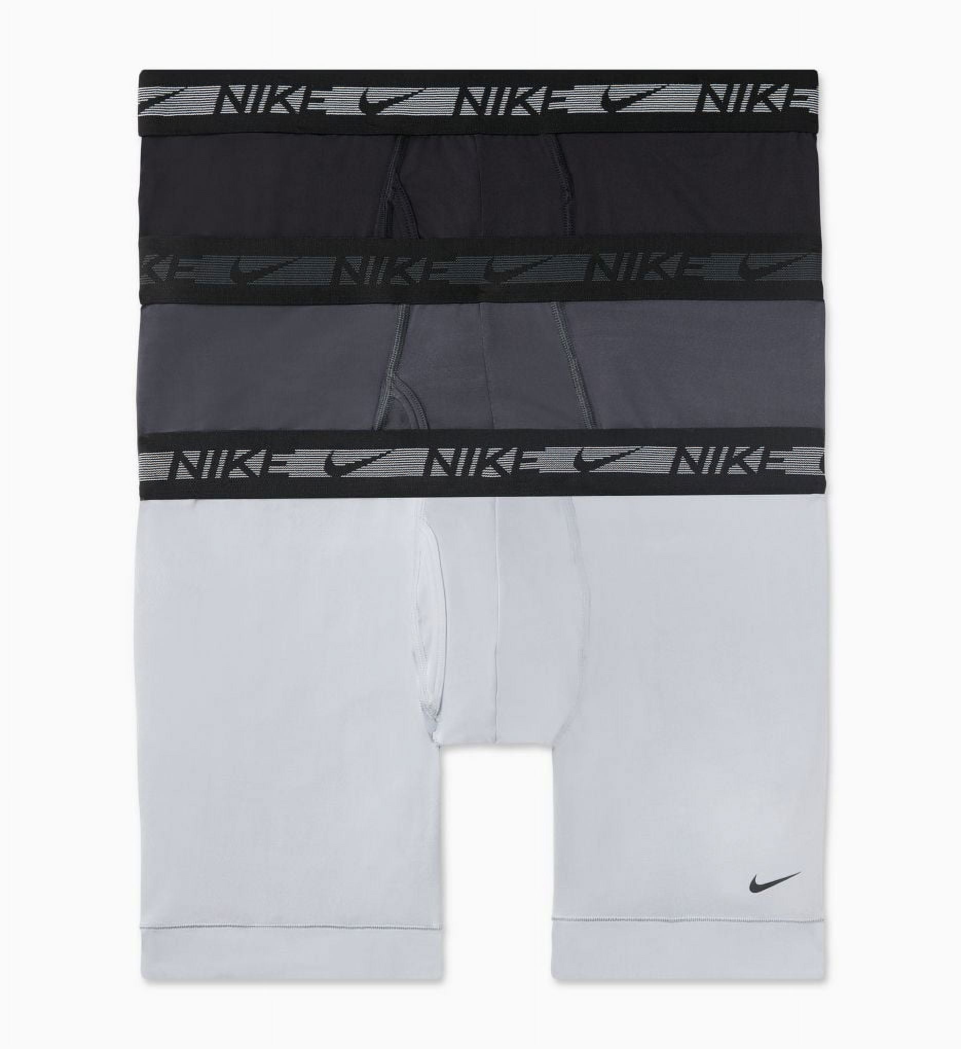 Men's Nike KE1153 Ultra Stretch Micro Boxer Brief - 3 Pack (Grey ...