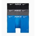 thumbnail image 1 of Men's Nike 3-Pack Dri-FIT Essential Microfiber 6" Boxer Briefs Color: Blue Grey Black Size: S, 1 of 4