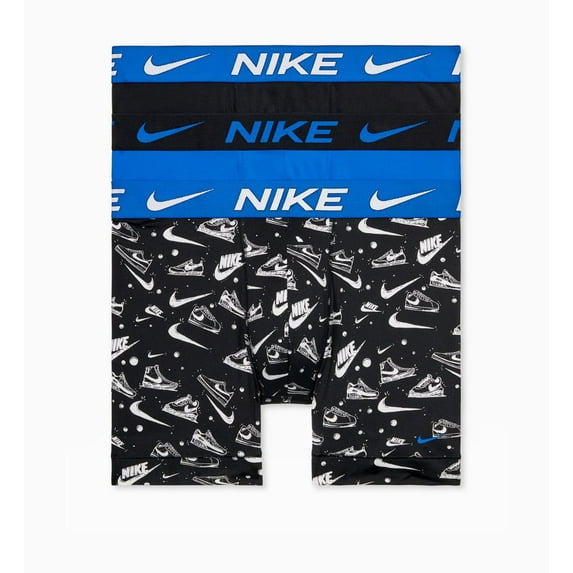 Men's Nike KE1157 Essential Micro Boxer Brief - 3 Pack (Sneaker Sketch Print S)