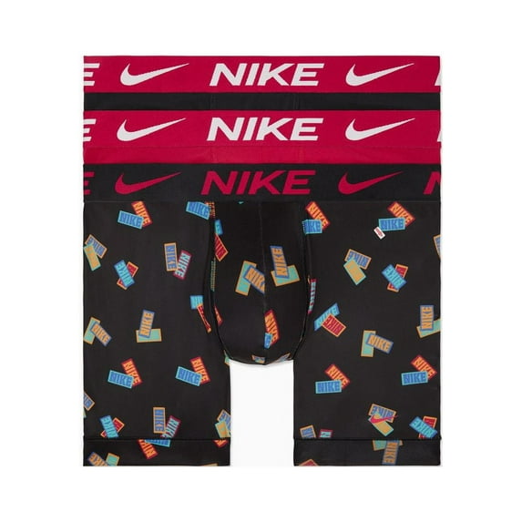 Men's Nike KE1157 Essential Micro Boxer Brief - 3 Pack (Sticker Print L)