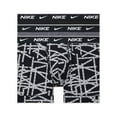 thumbnail image 1 of Men's Nike KE1167 Essential Cotton Stretch Boxer Brief - 3 Pack (Logo Tape/Gray/Black M), 1 of 1
