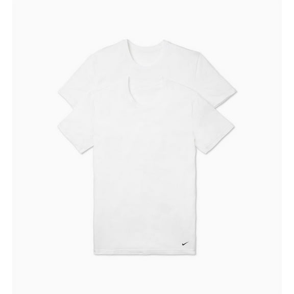 Men's Nike KE1191 Essential Cotton Crew Neck T-Shirt - 2 Pack (White 2XL)