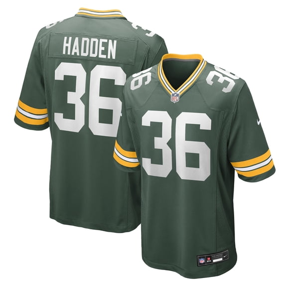 Men's Nike Kamal Hadden Green Green Bay Packers Team Game Jersey