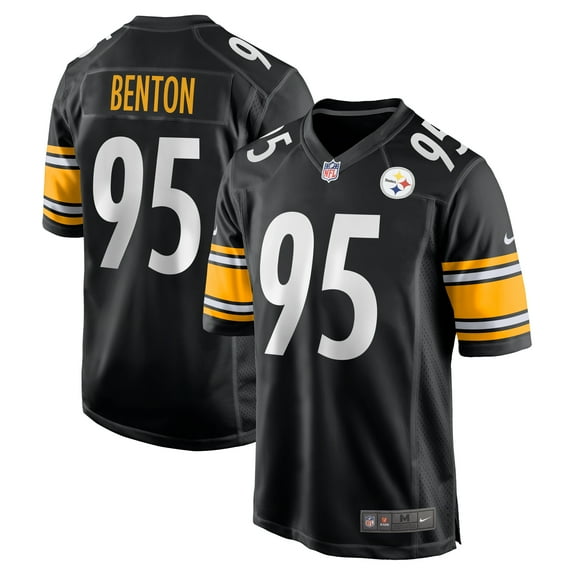 Men's Nike Keeanu Benton Black Pittsburgh Steelers Team Game Jersey