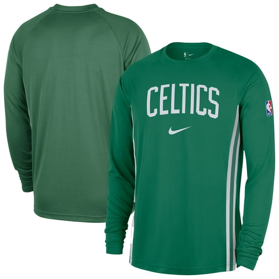 Men's Nike Kelly Green Boston Celtics 2025/26 Authentic Pre-Game Legend Dri-FIT Long Sleeve Shooting Shirt