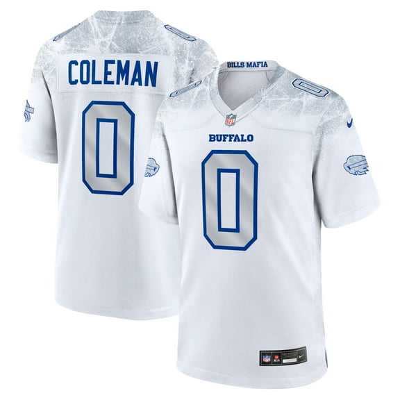 Men's Nike Keon Coleman White Buffalo Bills 2025 Rivalries Collection Game Jersey
