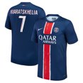 thumbnail image 1 of Men's Nike Khvicha Kvaratskhelia Navy Paris Saint-Germain 2024/25 Home Replica Player Jersey, 1 of 3