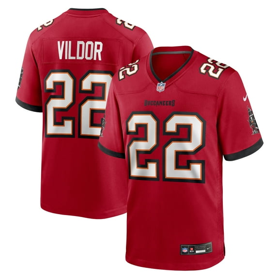Men's Nike Kindle Vildor  Red Tampa Bay Buccaneers Team Game Jersey