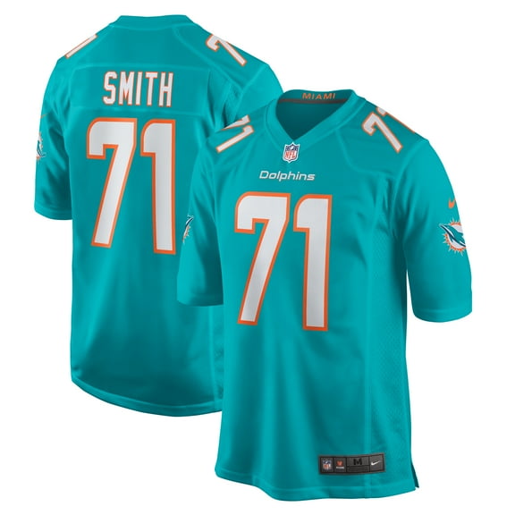 Men's Nike Kion Smith  Aqua Miami Dolphins  Game Jersey