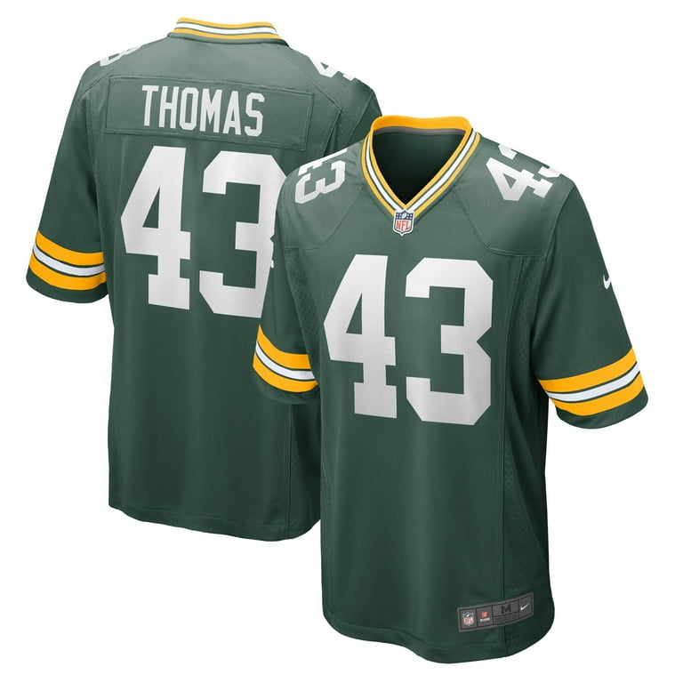 Men's Nike Kiondre Thomas Green Green Bay Packers Game Player