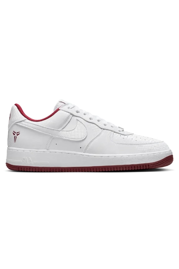 Men's Nike Kobe Air Force 1 Low "Lower Merion" Wht/Team Red (IB0018 101) - 12