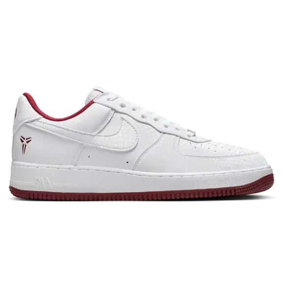 Men's Nike Kobe Air Force 1 Low "Lower Merion" Wht/Team Red (IB0018 101) - 8