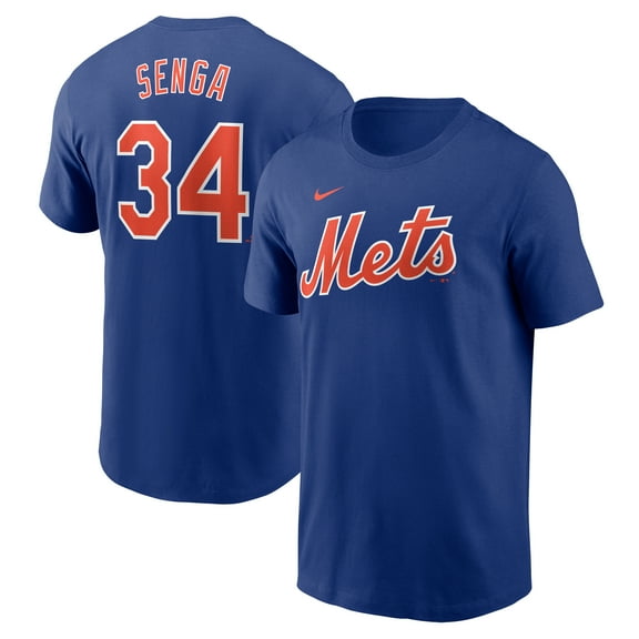 Men's Nike Kodai Senga Royal New York Mets Fuse Name & Number T-Shirt