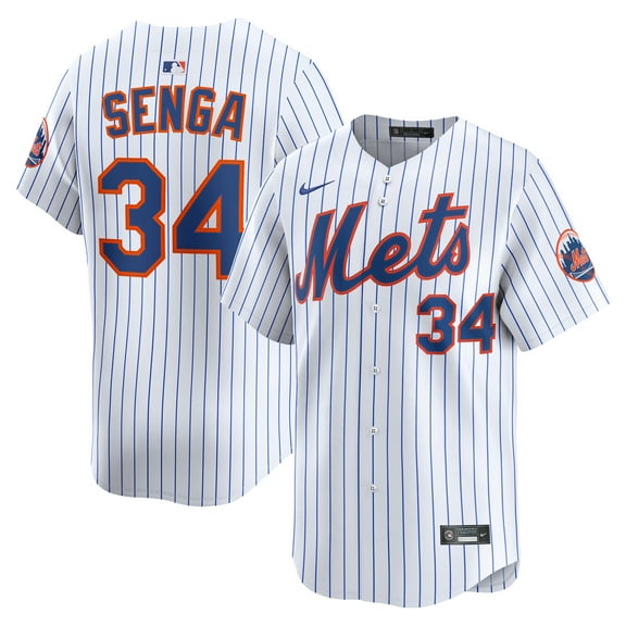 Men's Nike Kodai Senga White New York Mets Home Limited Player Jersey