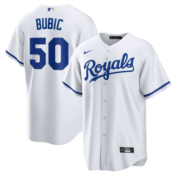 Men's Nike Kris Bubic White Kansas City Royals Home Replica Jersey