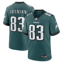 Men's Nike Kylen Granson Midnight Green Philadelphia Eagles Team Game Jersey