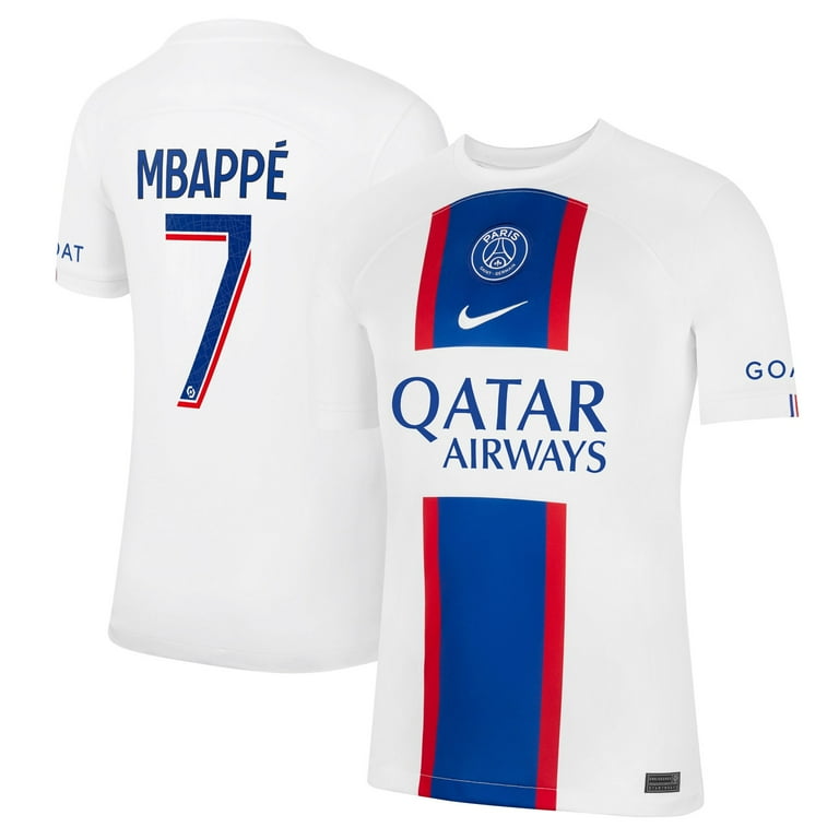 Men's Nike Kylian Mbappe White Paris Saint-Germain 2022/23 Third