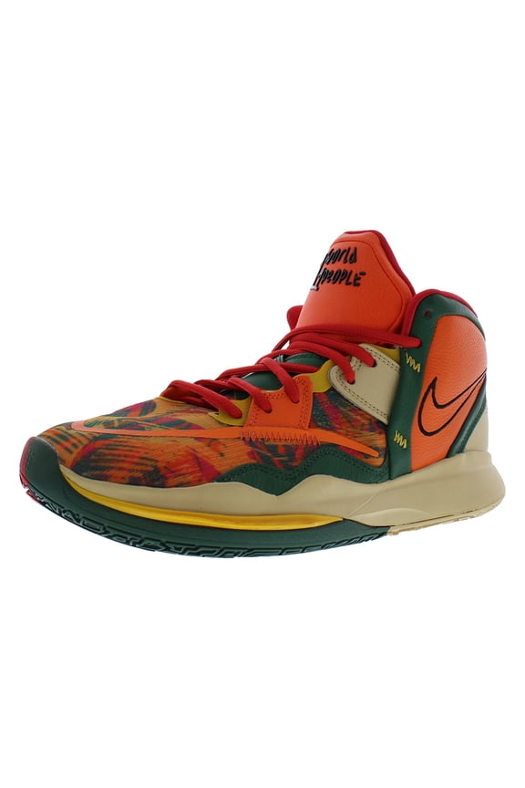 Men's Nike Kyrie Infinity "1 World 1 People" Safety Orange/Black (DO9614 800) - 10.5