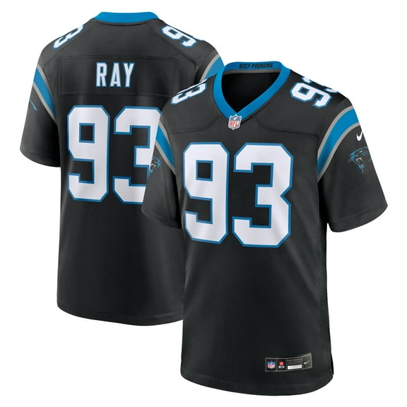 Men's Nike LaBryan Ray Black Carolina Panthers Team Game Jersey